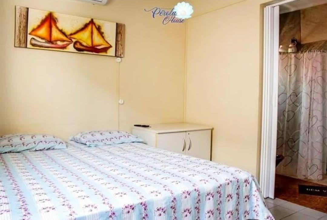 Pousada Perola House Apartment กัวรูจา ภายนอก รูปภาพ